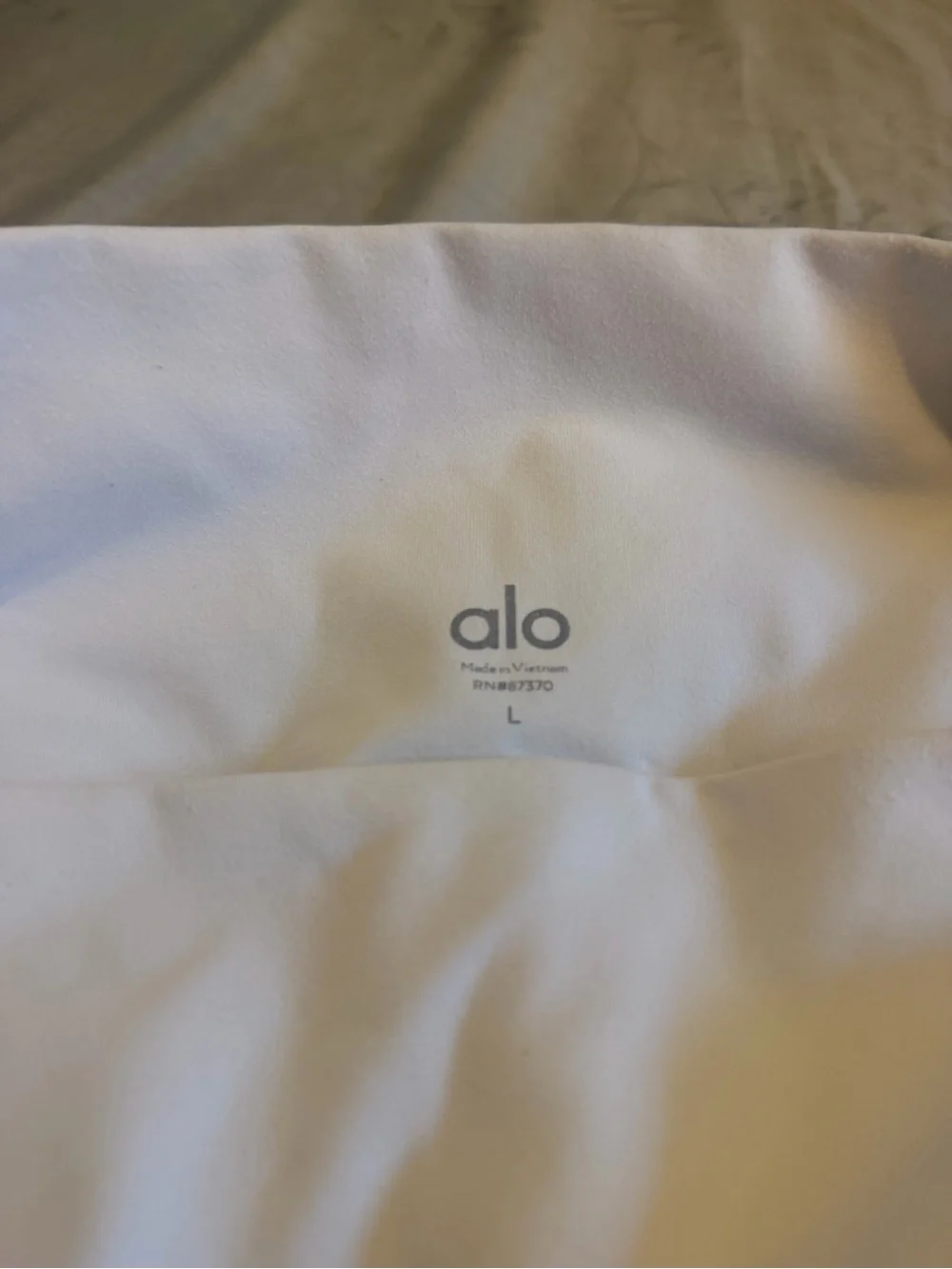 ALO Yoga High-Waist White Biker Shorts